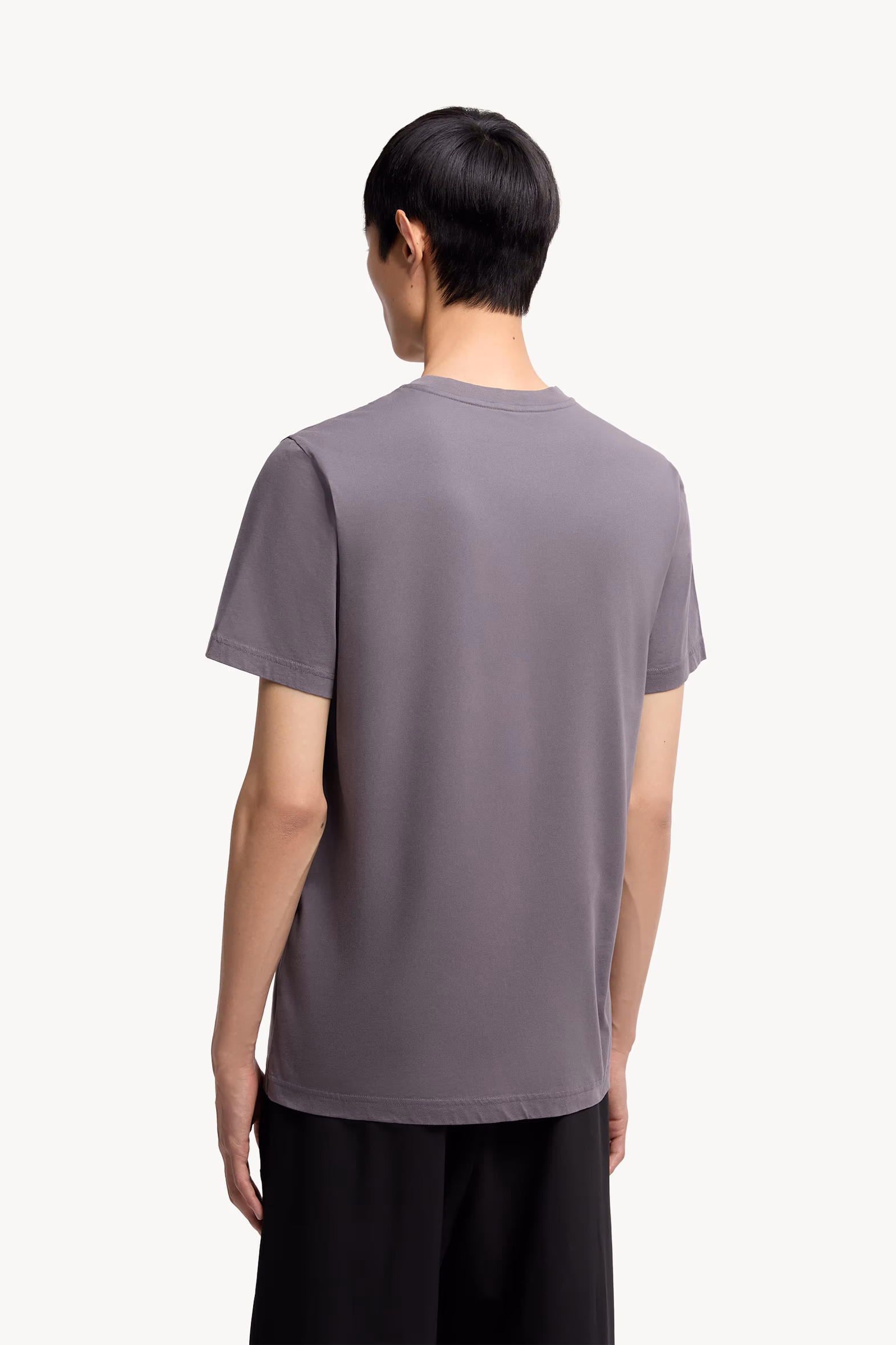 Cotton T-Shirt Men Dark Grey Moncler 5
